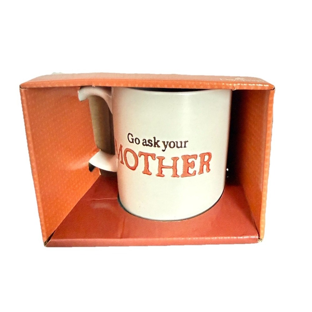 Dayspring 12 oz Ceramic‎ Coffee Mug "Go Ask Your Mother" Luke 11:9 Standard NEW